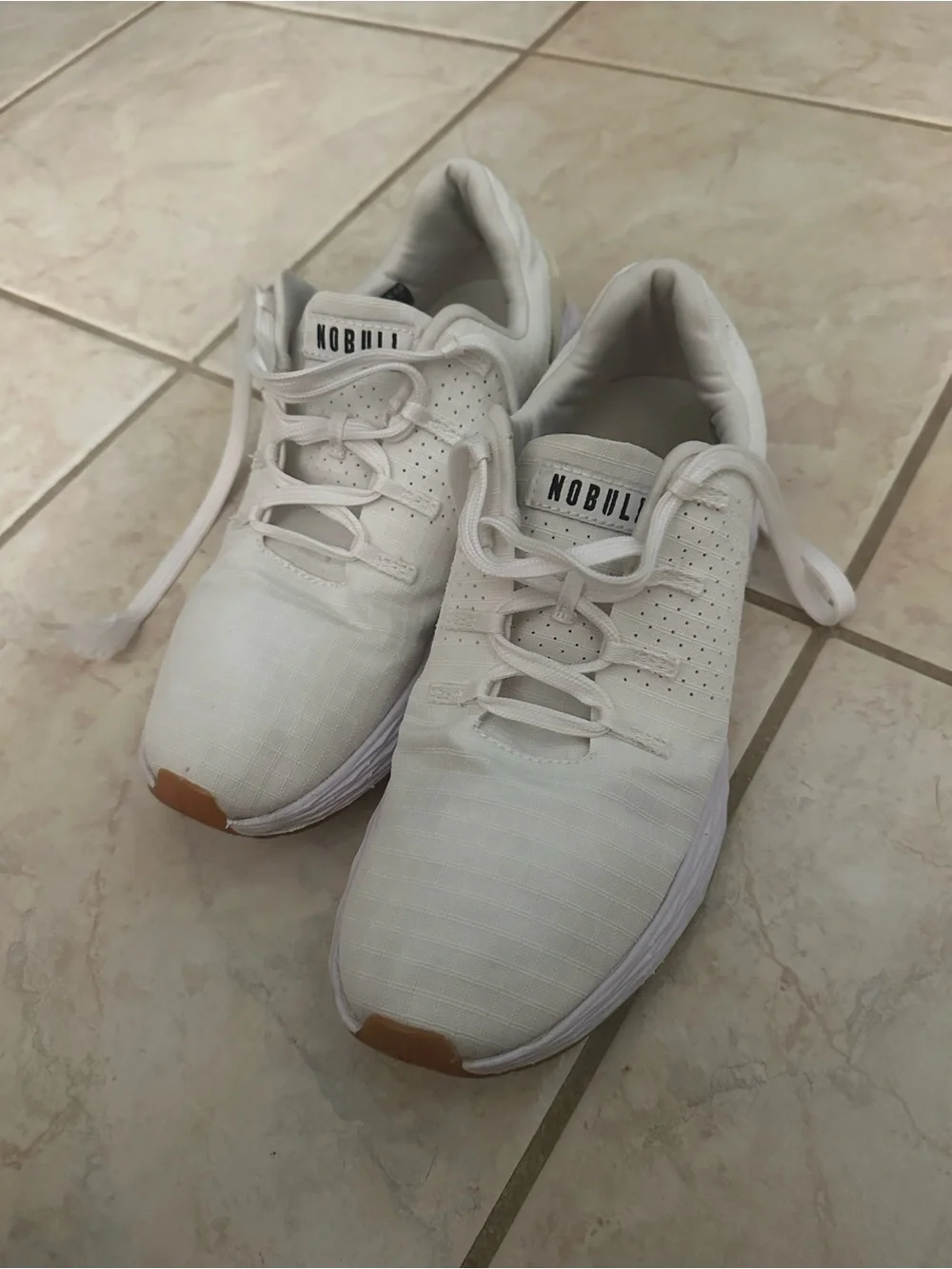 NOBULL Women's ALLDAY 365 Ripstop White Training Sneakers size 8